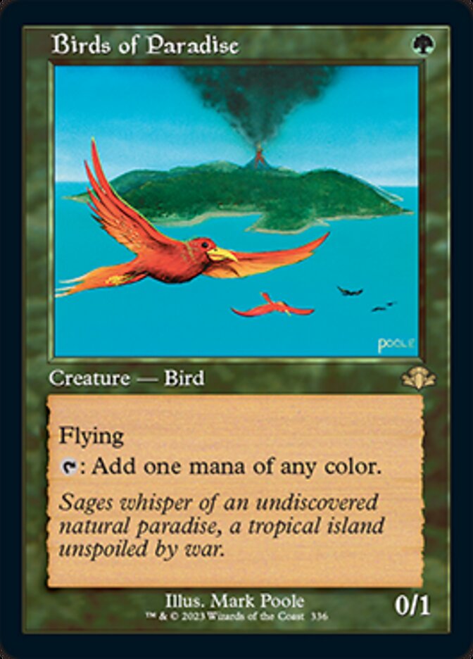 Birds of Paradise (Retro) [Dominaria Remastered] | Tabernacle Games