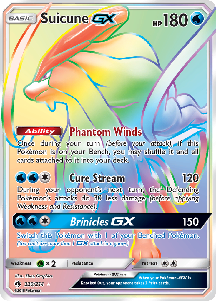 Suicune GX (220/214) [Sun & Moon: Lost Thunder] | Tabernacle Games