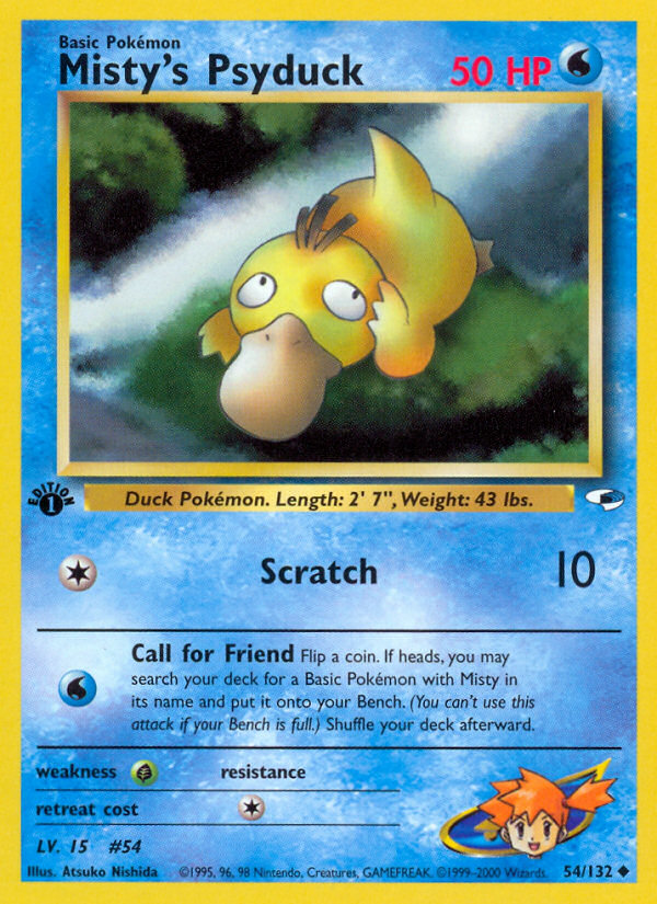Misty's Psyduck (54/132) [Gym Heroes 1st Edition] | Tabernacle Games