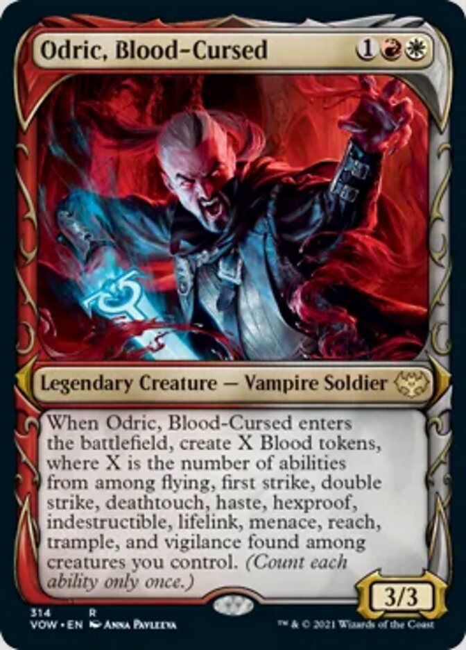 Odric, Blood-Cursed (Showcase Fang Frame) [Innistrad: Crimson Vow] | Tabernacle Games