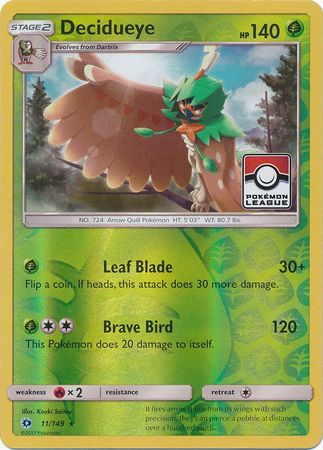 Decidueye (11/149) (League Promo) [Sun & Moon: Base Set] | Tabernacle Games