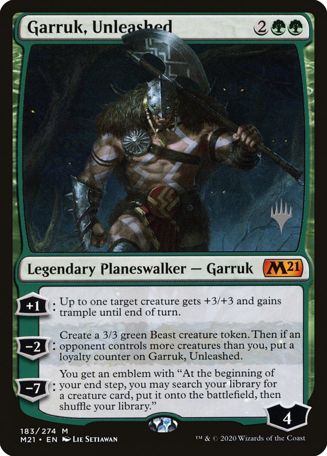 Garruk, Unleashed (Promo Pack) [Core Set 2021 Promos] | Tabernacle Games