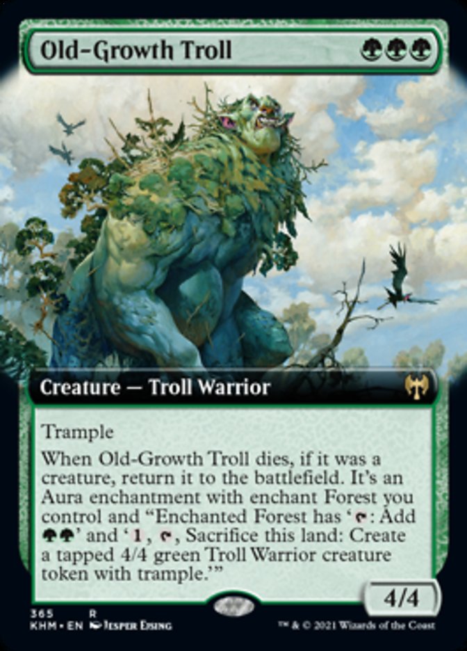 Old-Growth Troll (Extended Art) [Kaldheim] | Tabernacle Games