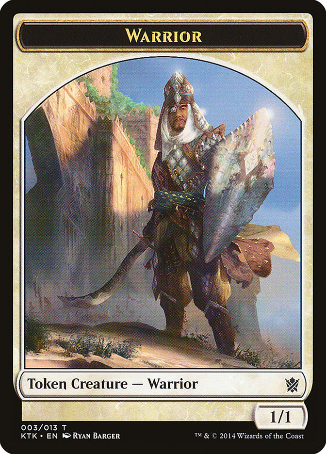 Warrior (003/013) [Khans of Tarkir Tokens] | Tabernacle Games