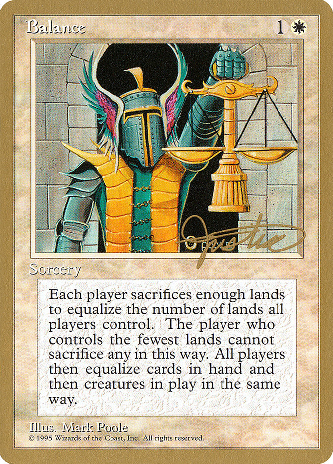 Balance (Mark Justice) [Pro Tour Collector Set] | Tabernacle Games