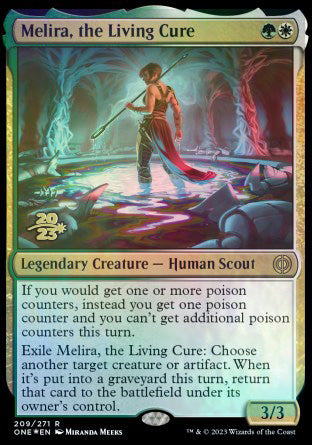 Melira, the Living Cure [Phyrexia: All Will Be One Prerelease Promos] | Tabernacle Games