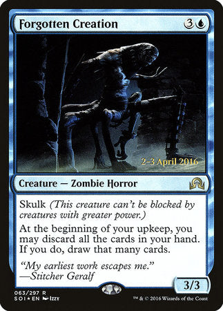 Forgotten Creation [Shadows over Innistrad Promos] | Tabernacle Games