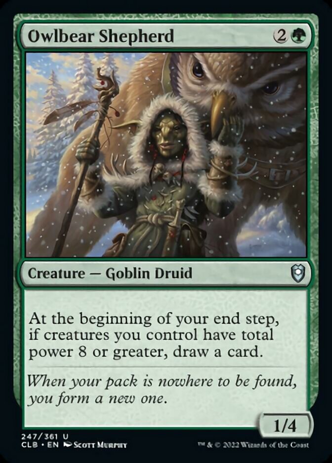 Owlbear Shepherd [Commander Legends: Battle for Baldur's Gate] | Tabernacle Games