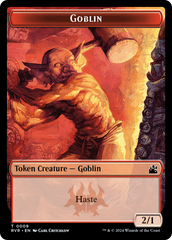 Saproling // Goblin (0009) Double-Sided Token [Ravnica Remastered Tokens] | Tabernacle Games