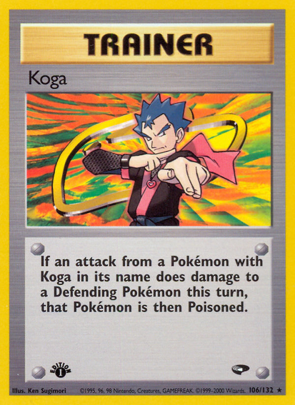 Koga (106/132) [Gym Challenge 1st Edition] | Tabernacle Games