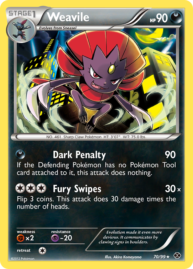 Weavile (70/99) [Black & White: Next Destinies] | Tabernacle Games