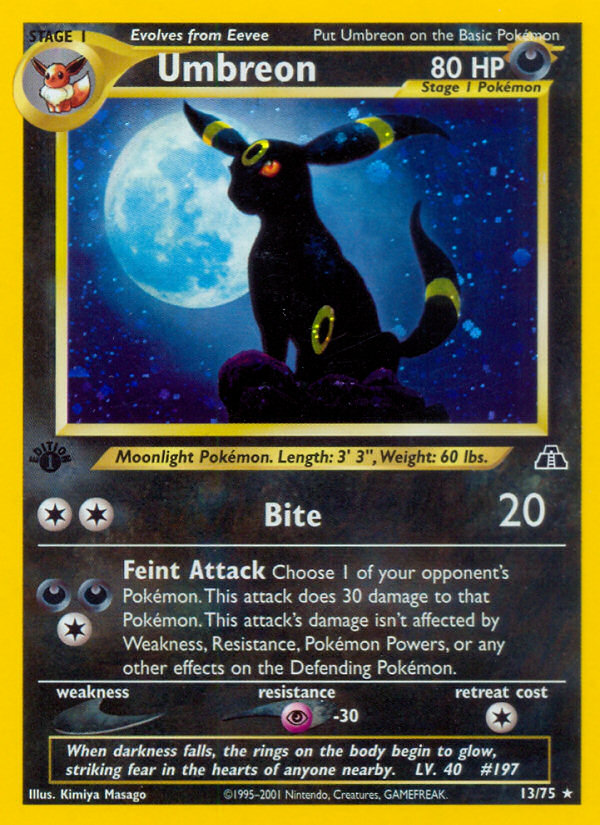 Umbreon (13/75) [Neo Discovery 1st Edition] | Tabernacle Games