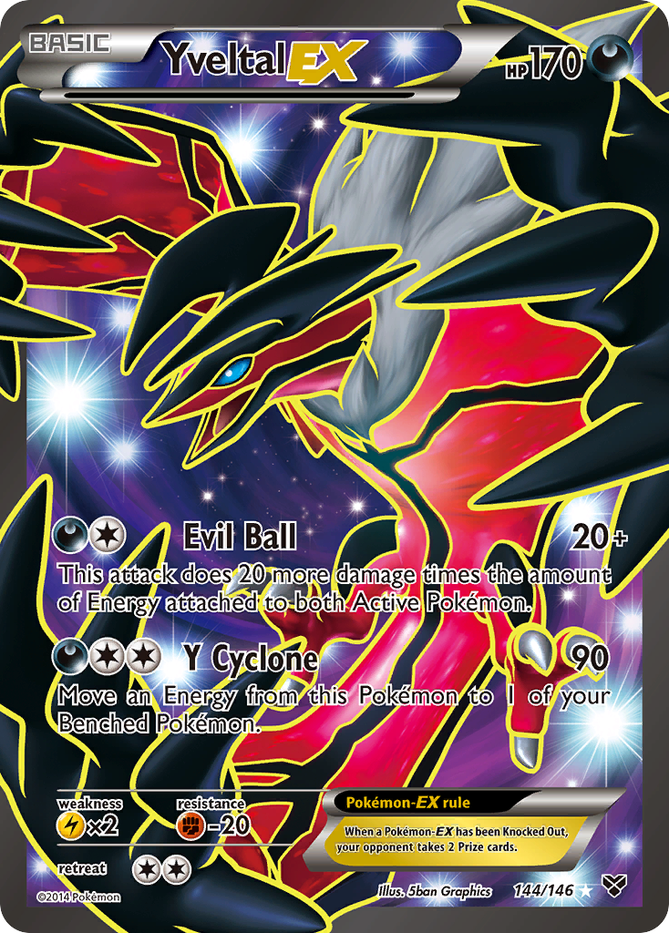 Yveltal EX (144/146) [XY: Base Set] | Tabernacle Games