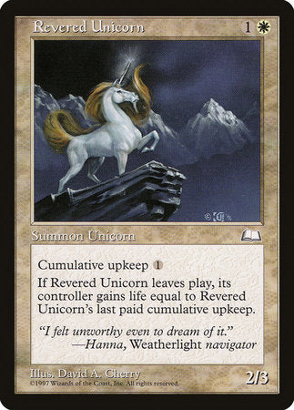 Revered Unicorn [Weatherlight] | Tabernacle Games