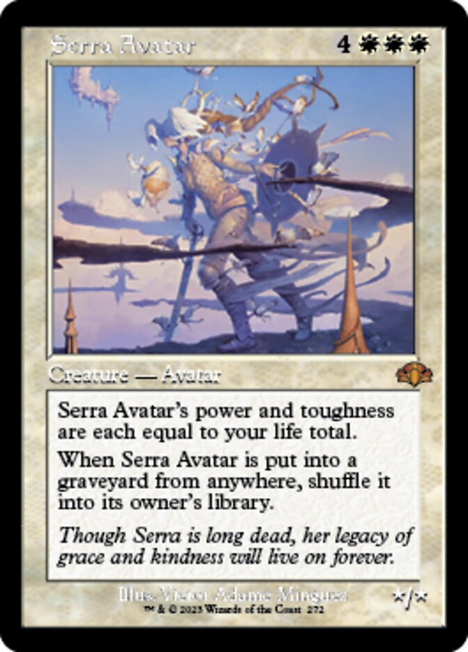 Serra Avatar (Retro) [Dominaria Remastered] | Tabernacle Games