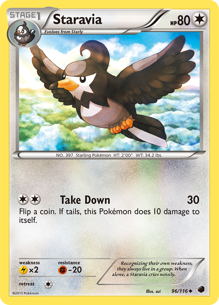 Staravia (96/116) [Black & White: Plasma Freeze] | Tabernacle Games