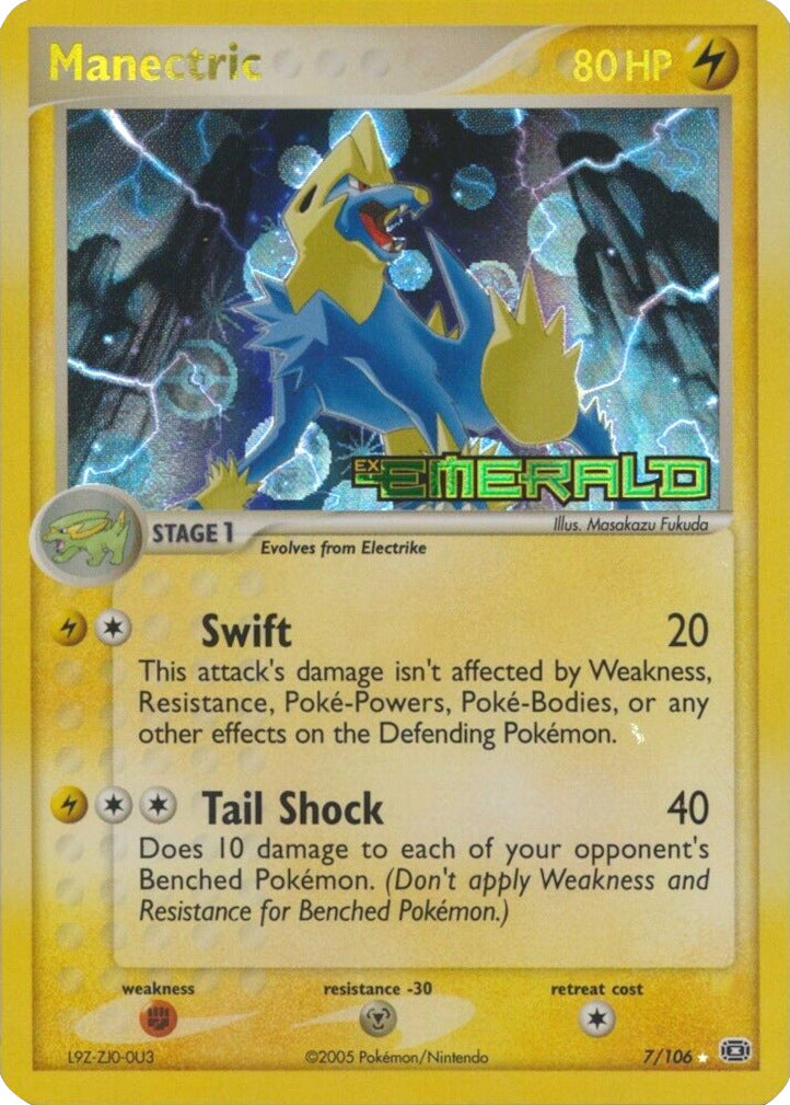 Manectric (7/106) (Stamped) [EX: Emerald] | Tabernacle Games