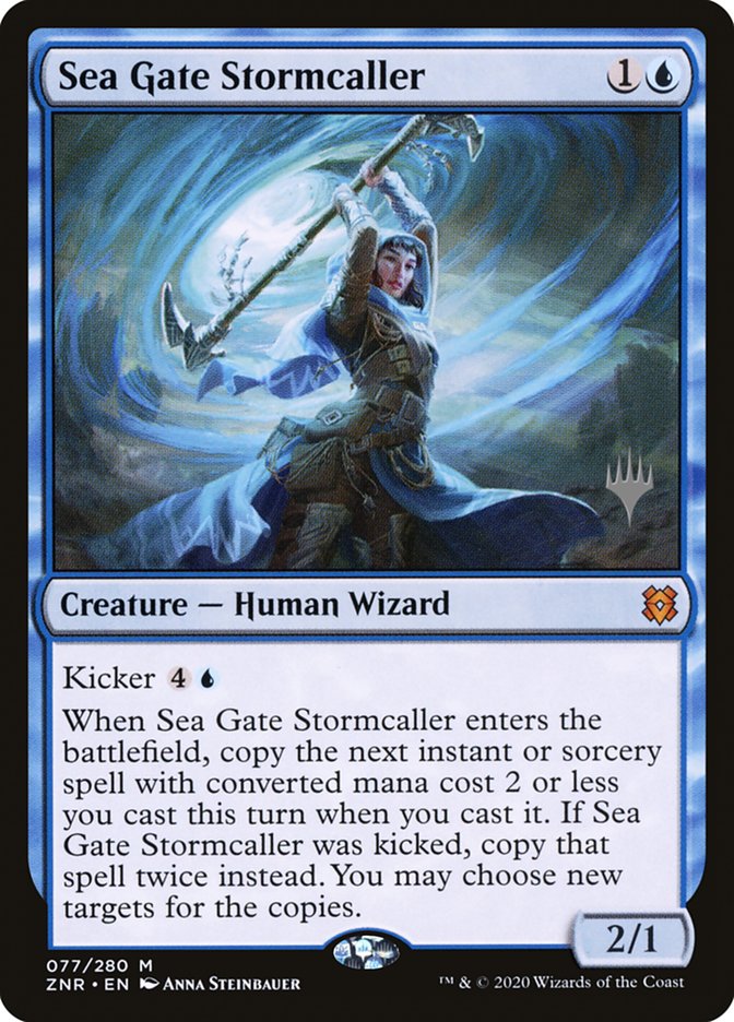 Sea Gate Stormcaller (Promo Pack) [Zendikar Rising Promos] | Tabernacle Games