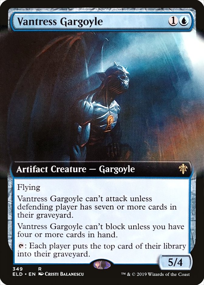 Vantress Gargoyle (Extended Art) [Throne of Eldraine] | Tabernacle Games