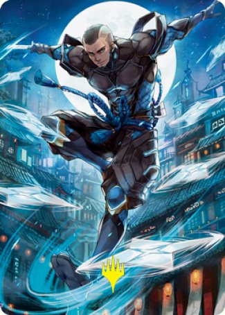 Kaito Shizuki 1 Art Card (Gold-Stamped Signature) [Kamigawa: Neon Dynasty Art Series] | Tabernacle Games