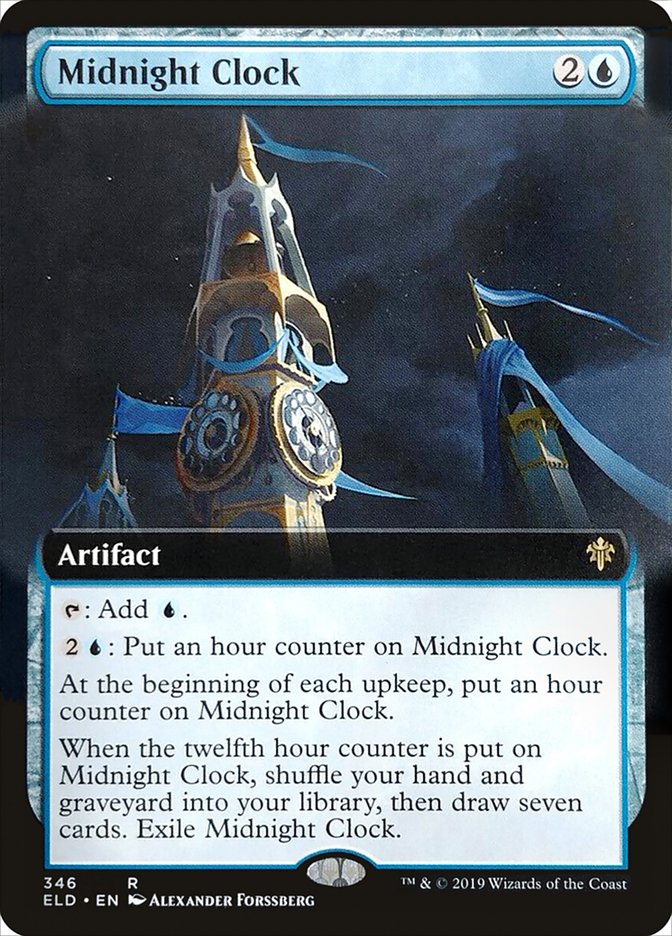 Midnight Clock (Extended Art) [Throne of Eldraine] | Tabernacle Games