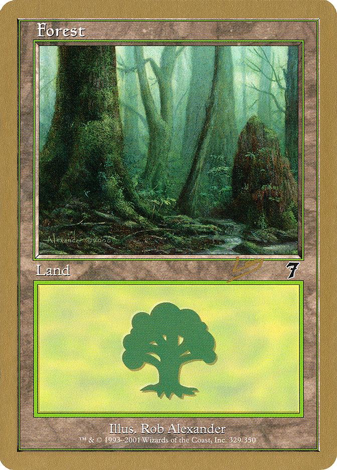 Forest (rl329) (Raphael Levy) [World Championship Decks 2002] | Tabernacle Games