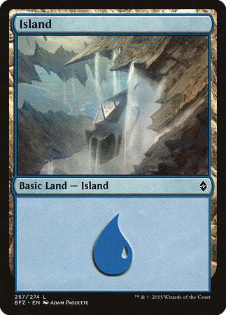 Island (257) [Battle for Zendikar] | Tabernacle Games