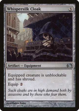 Whispersilk Cloak [Planechase 2012] | Tabernacle Games
