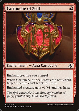 Cartouche of Zeal [Amonkhet] | Tabernacle Games