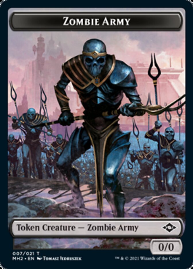 Zombie Army Token [Modern Horizons 2 Tokens] | Tabernacle Games