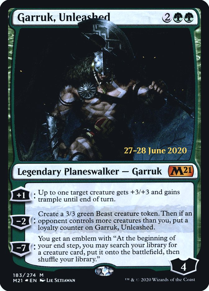 Garruk, Unleashed  [Core Set 2021 Prerelease Promos] | Tabernacle Games