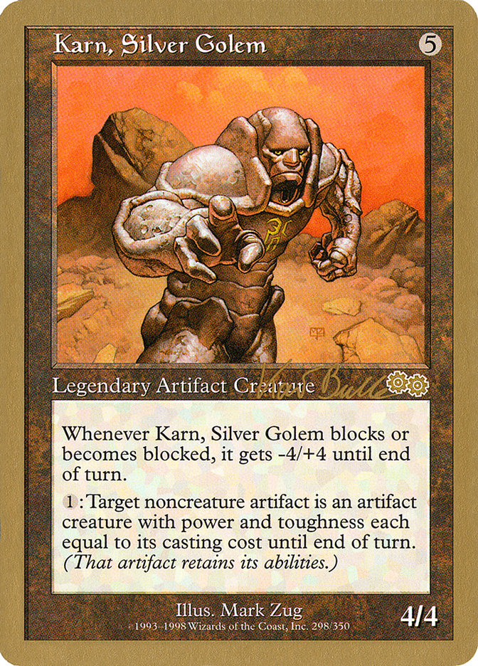 Karn, Silver Golem (Kai Budde) [World Championship Decks 1999] | Tabernacle Games