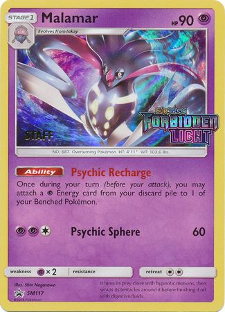 Malamar (SM117) (Staff Prerelease Promo) [Sun & Moon: Black Star Promos] | Tabernacle Games