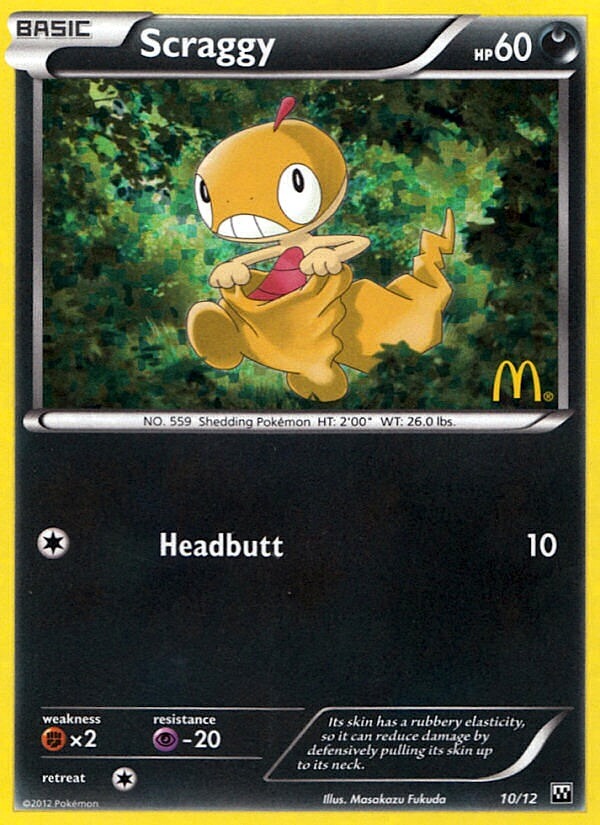 Scraggy (10/12) [McDonald's Promos: 2012 Collection] | Tabernacle Games