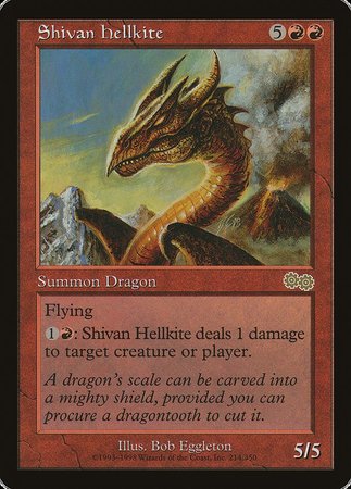 Shivan Hellkite [Urza's Saga] | Tabernacle Games