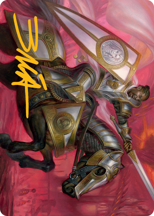 Sigiled Sentinel Art Card (Gold-Stamped Signature) [March of the Machine Art Series] | Tabernacle Games