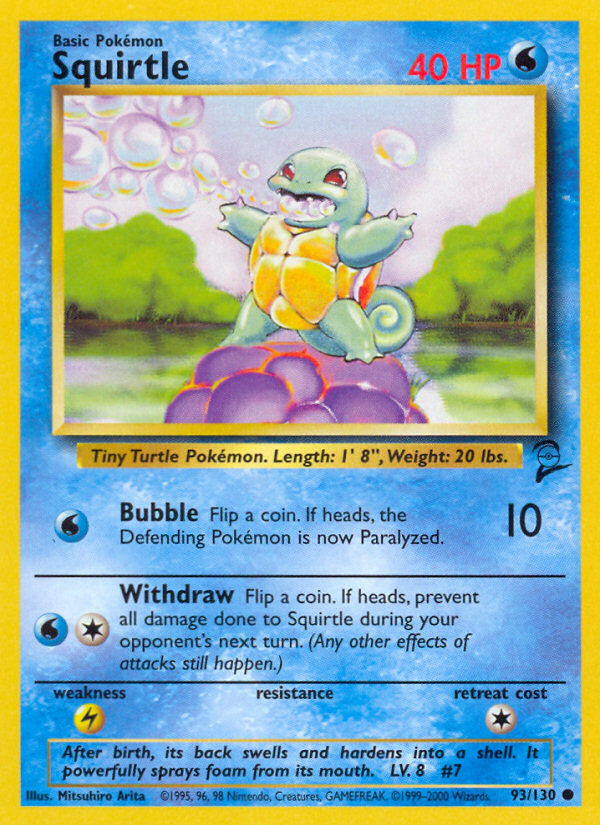 Squirtle (93/130) [Base Set 2] | Tabernacle Games