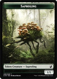 Saproling // Manifest Double-sided Token [Commander 2019 Tokens] | Tabernacle Games