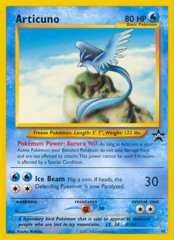 Articuno (48) [Wizards of the Coast: Black Star Promos] | Tabernacle Games