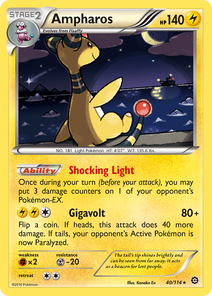 Ampharos (40/114) [XY: Steam Siege] | Tabernacle Games