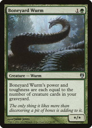 Boneyard Wurm [Duel Decks: Izzet vs. Golgari] | Tabernacle Games