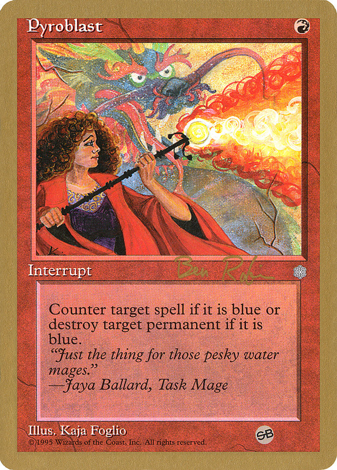 Pyroblast (Ben Rubin) (SB) [World Championship Decks 1998] | Tabernacle Games