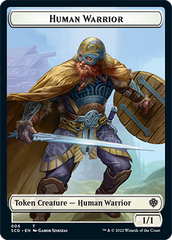 Insect // Human Warrior Double-Sided Token [Starter Commander Decks] | Tabernacle Games