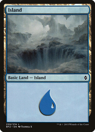 Island (259) [Battle for Zendikar] | Tabernacle Games