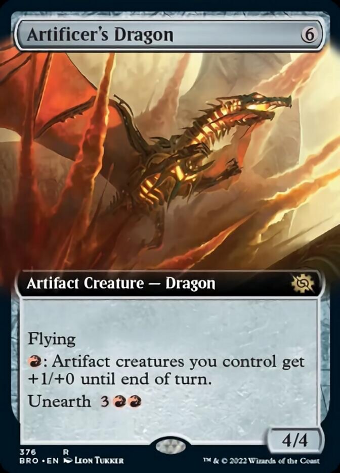 Artificer's Dragon (Extended Art) [The Brothers' War] | Tabernacle Games