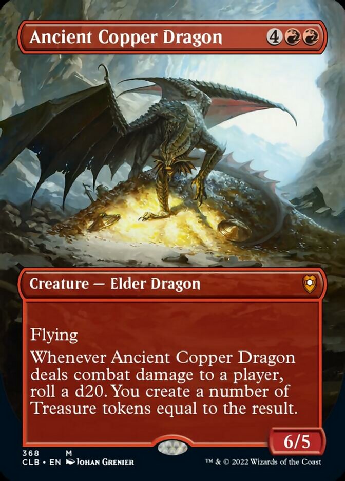 Ancient Copper Dragon (Borderless Alternate Art) [Commander Legends: Battle for Baldur's Gate] | Tabernacle Games
