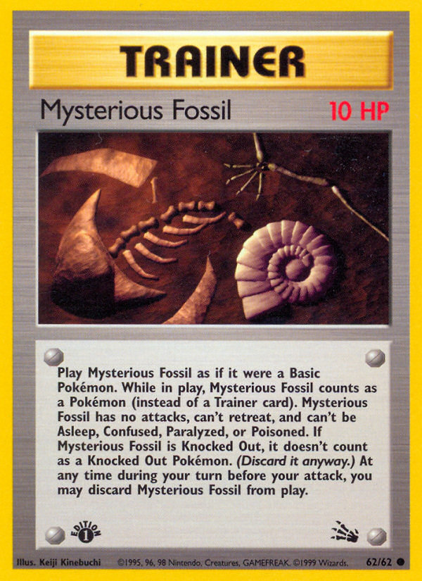 Mysterious Fossil (62/62) [Fossil 1st Edition] | Tabernacle Games