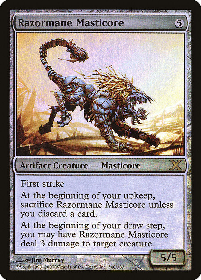 Razormane Masticore (Premium Foil) [Tenth Edition] | Tabernacle Games