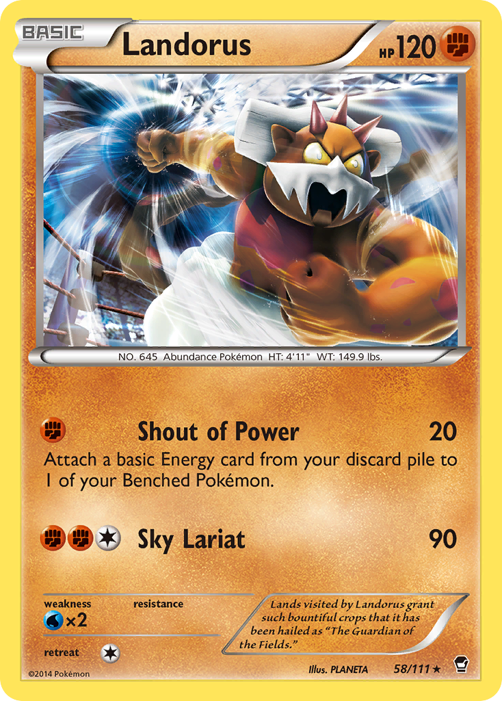 Landorus (58/111) [XY: Furious Fists] | Tabernacle Games