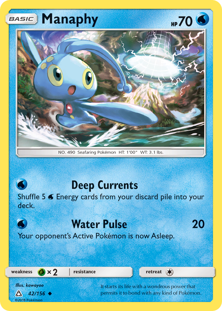 Manaphy (42/156) [Sun & Moon: Ultra Prism] | Tabernacle Games